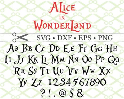Alice in Wonderland Font - UpFonts