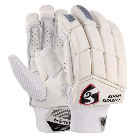 Buy SG Cricket Litevate White RH Batting Gloves Adult Online at Low ...