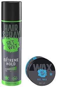 Buy Set Wet Hair Wax - Gel Wax 60 g & Set Wet Hair Spray Extreme Hold ...