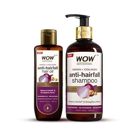 Buy WOW Skin Science Onion Oil - Black Seed Onion Hair Oil + Shampoo ...
