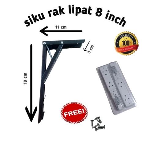Jual Siku Lipat mika 8"per engsel ambalan rak melayang , sudut besi ...