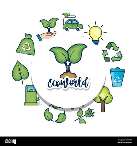 ecology conservation to natural environment protection Stock Vector ...