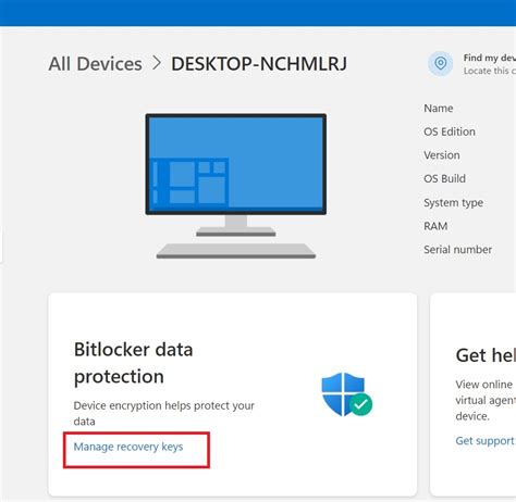 Image result for BitLocker Recovery Key Windows11 Page