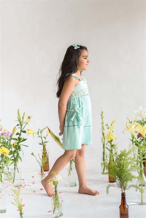 Bombora Bind- Embroidered Organic Cotton Dress For Girls – Littleens
