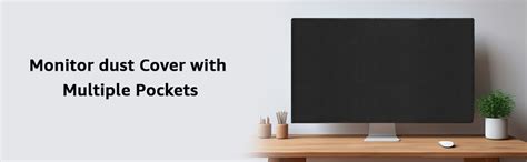 BnoSpace Imac 27 Inch Monitor Dust Cover with 2 Back Pockets for Magic ...