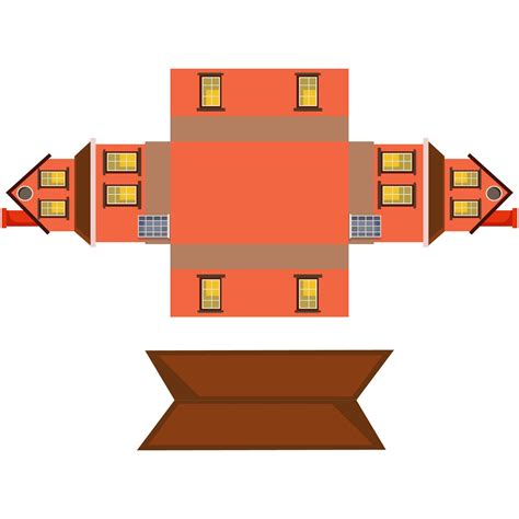 Paper Model Buildings | Paper models, Paper models house, Free paper models