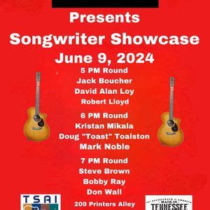 Songwriter Showcase, The Fedora Lounge - Nashville, TN, 9 June 2024 ...