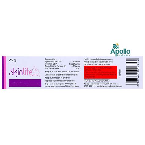 SkinLite Cream | Uses, Side Effects, Price | Apollo Pharmacy