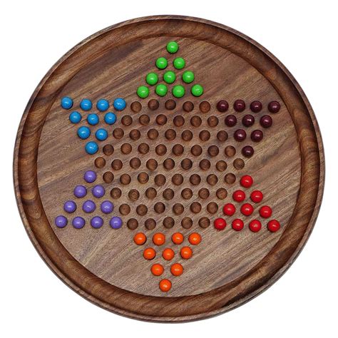 Buy Toolart™ Chinese Checkers Game Set with 12-inch Wooden Board and ...