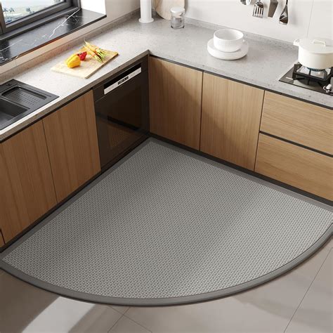 Amazon.com: YDKGL Corner Kitchen Rugs Non Slip Washable, Rubber Backed ...