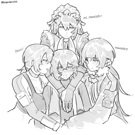 jane doe, belle, grace howard, and alexandrina sebastiane (zenless zone zero) drawn by meous ...