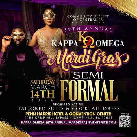 🎭🔥Kappa Omega Chapter’s 59th Annual Mardi Gras Weekend & Semi-Formal🔥🎭 ...