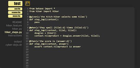 Python Behave Tutorial 的图像结果