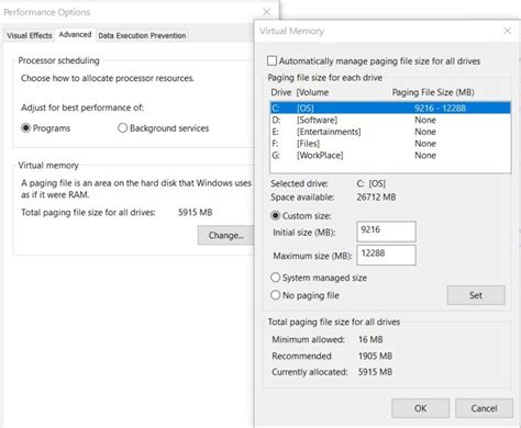 Image result for How to Create Virtual Memory Windows 10