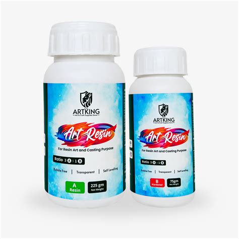Crystal Clear Epoxy Art Resin 3:1 Ratio | 1Kg (750g Resin + 250g Harde ...