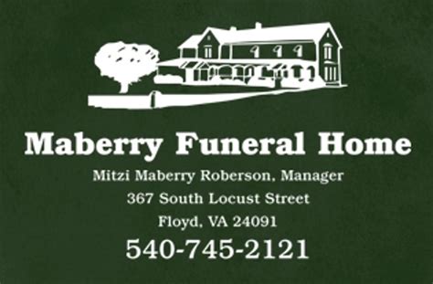 Maberry Funeral Home, Inc. in Floyd, VA 24091 - (540) 7...