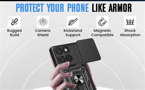 Scalebee Tough Armor Case for Moto Edge 60 Fusion / Edge60 5G, Black ...