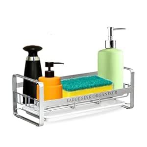 HARSHTI Stainless Steel Sponge and Dish Cloth Holder - Space-Saving ...