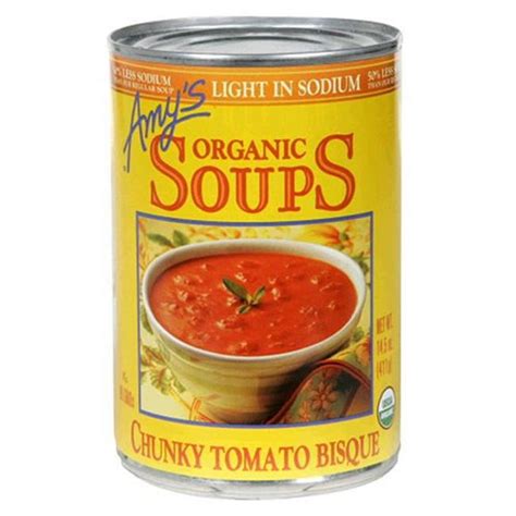 Amy's Kitchen Organic, Gluten Free, Low Sodium Chunky Tomato Soup ...