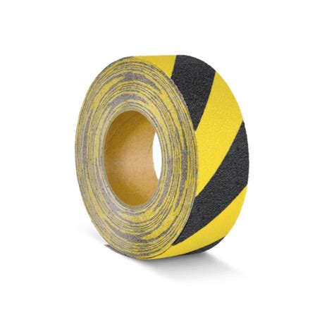 Cinta Antideslizante Negra con Amarilla 2" x 18 m