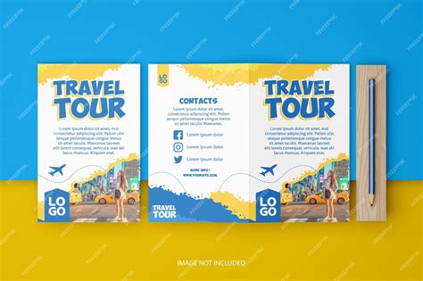 Premium PSD | Us letter half fold brochure mockup