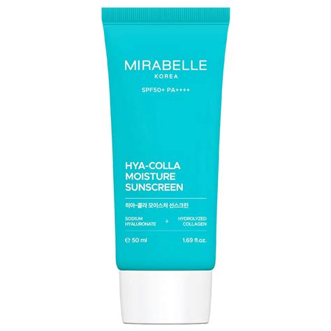 Buy Mirabelle Korea Hyaluronic + Collagen Moisture Sunscreen, 50 ml ...