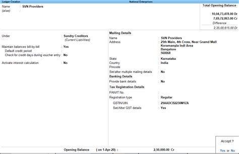 Job Work Masters in TallyPrime