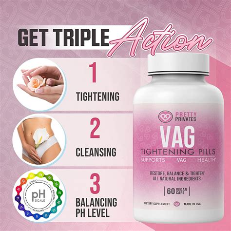 Pretty Privates Vagina Tightening Pills - Tighten, Cleanse, and Increase Lubrication - 60 ...