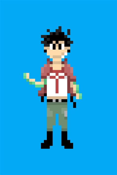 (OC) Pixel art of Shiki : r/EdensZero