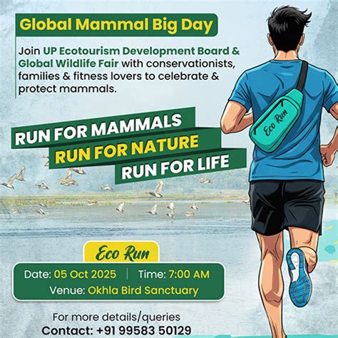 Eco Run at Okhla on Global Mammal Day
