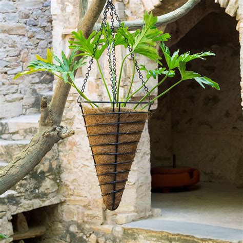 Conical Hanging Planter Basket for Balcony Plants | EarthGarden