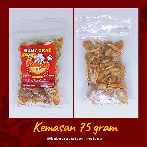 Halal Crispy Baby Crab Snack & Side Dish 75 gr | Shopee Malaysia