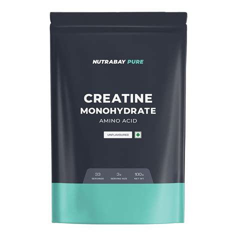 Nutrabay Pure Micronised Creatine Monohydrate Powder, (100g ...
