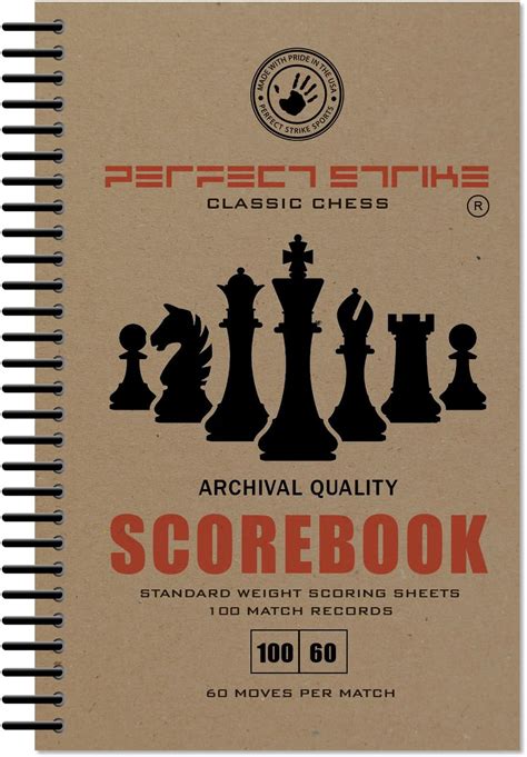 Perfect Strike Chess SCOREBOOK with Rules and Scoring Instructions ...