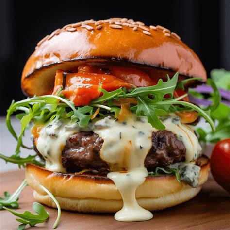 Chardonnay Garlic Butter Burger with Truffle Aioli Recipe | Bistro food ...