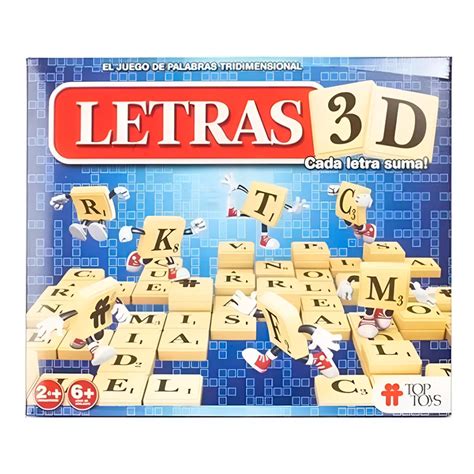 Juego De Mesa Familiar Letras 3D Cada Letra Suma - El Mundo del Juguete