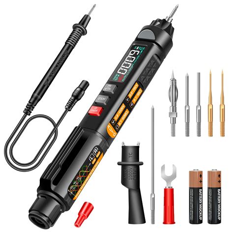 Syosi Multimeter Ac Dc Voltage Tester 6000 Counts Pen Type | Desertcart ...