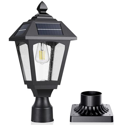 Solar Pole Light Fixtures Modern Outdoor Pillar Lights Stylish