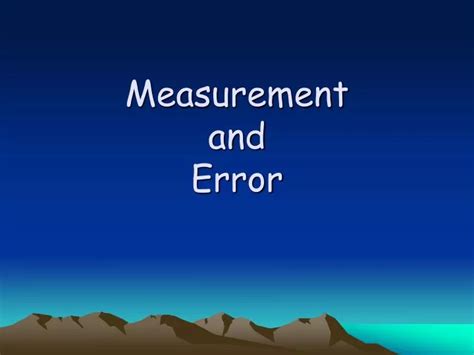 Image result for Measurement Error PPT Reference