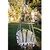 Patiofy Made in India D-Shape Cotton Rope Hammock-Hanging Swing Chair ...