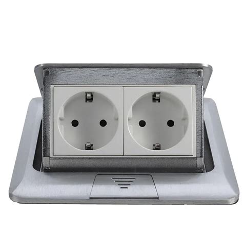 Saldi Pannello di presa elettrica a pavimento a scomparsa standard UE a ...