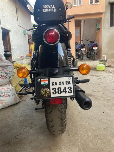 High Quality Acrylic Number Plate Set for Royal Enfield Meteor 350 ...