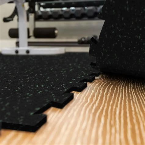 ECORE Rubber Floor Tiles - 8mm Interlocking – Blue Sky Fitness Supply