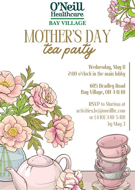 Mother's Day Tea Party - O'Neill Healthcare