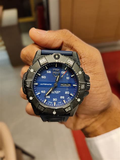 Luminox Silicone Master Carbon Seal Automatic Blue Dial Swiss Made ...