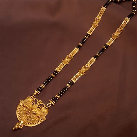 Buy Niela 22KT Gold Mangalsutra 22 KT yellow gold (34.61 gm). | Online ...