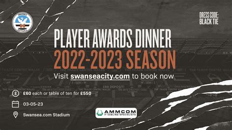 Details confirmed for player awards dinner | Swansea