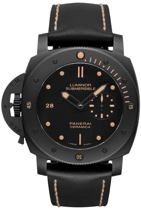 Panerai Luminor Submersible 1950 Left-Handed 3 Days Automatic Ceramica ...
