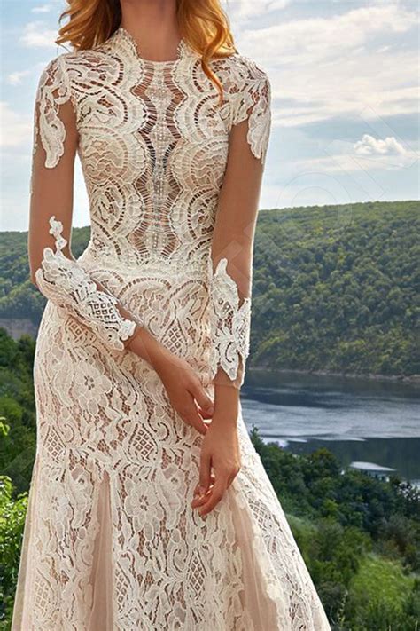 Aliaza Modern Lace Wedding dress Cream / Milk | Devotiondresses.com Classy Wedding Dress ...