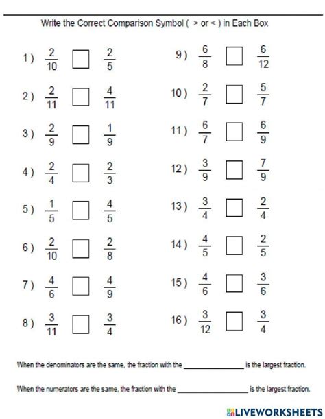 Image result for Comparing Fractions Word Problems Worksheet